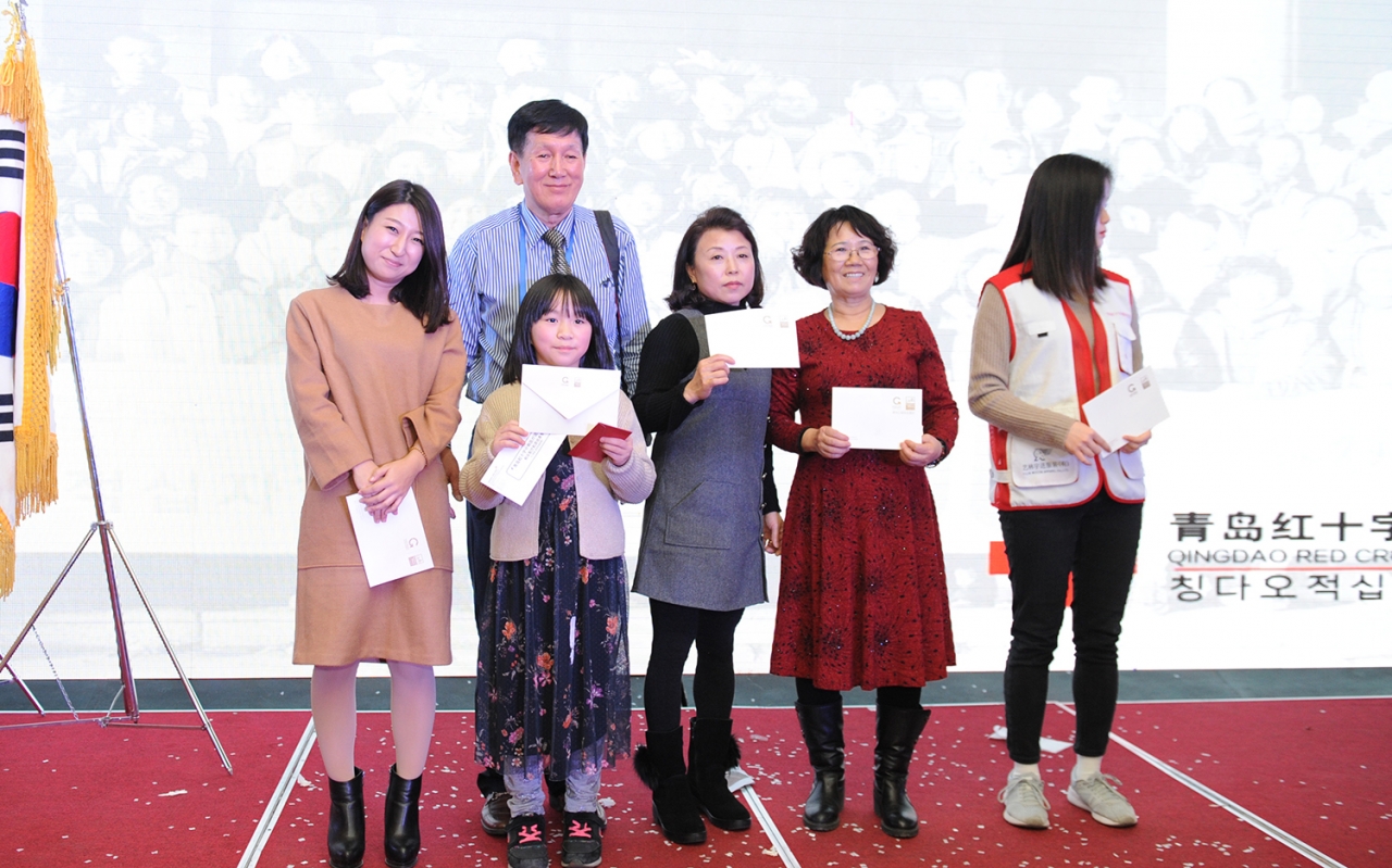 지난 1월13일 칭다오 윈덤호텔에서 열린 ‘칭다오 한중의료단 100회 중국 농촌의료봉사 기념식’.