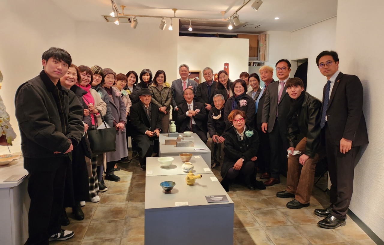 지난 2월 6일 도쿄·교바시 컨템포러리 아트갤러리에서 2·8한일미래 문화제 개회식이 열렸다.[사진제공=사단법인 2·8한일미래회]