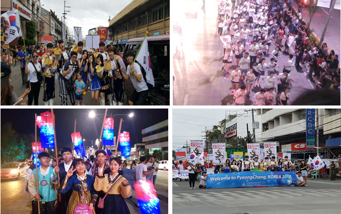 필리핀 일로일로 연중 최대 규모 행사인 디냐걍 페스티발 기념 퍼레이드 행사가 1월27일 열렸다.[사진제공=일로일로한인회]