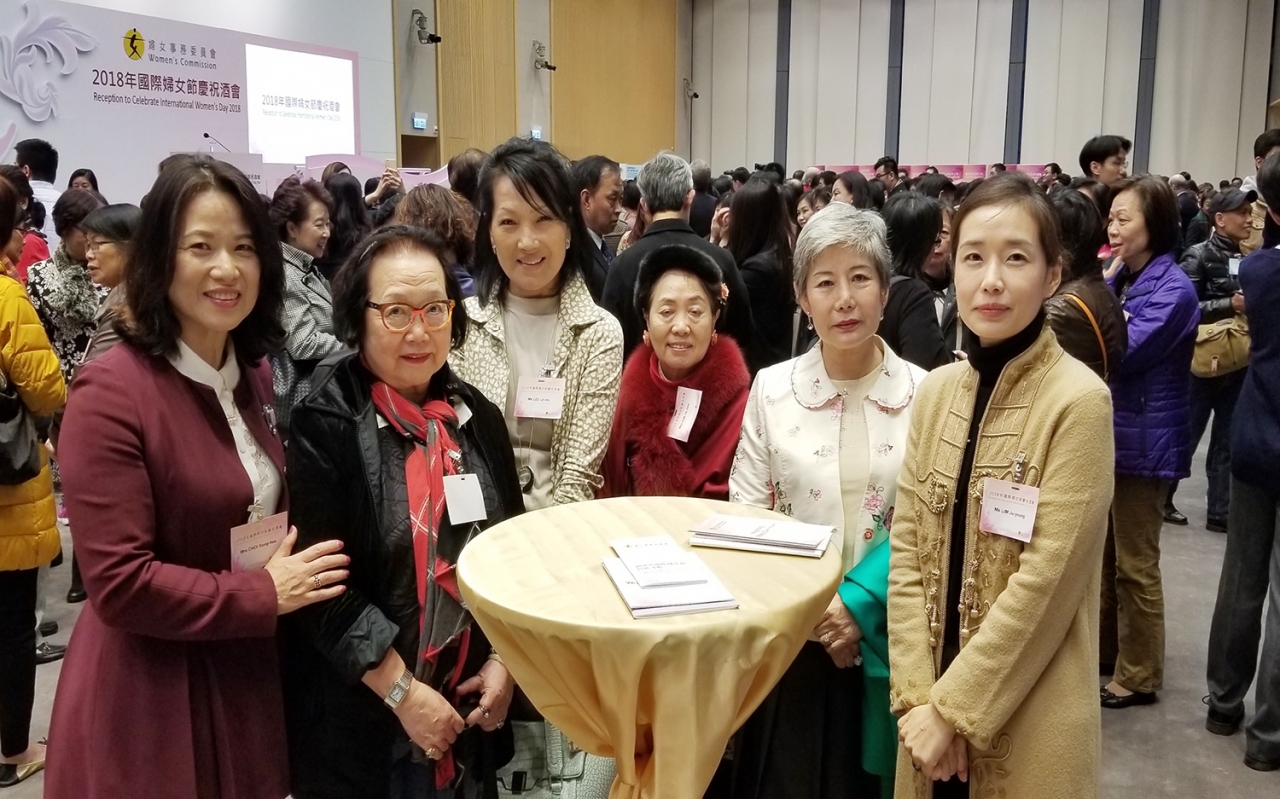 코윈 홍콩 임원들이 홍콩여성위원회가 주최한 제18회 세계 여성의 날 축하행사에 참석했다.[사진제공=KOWIN 홍콩지부]