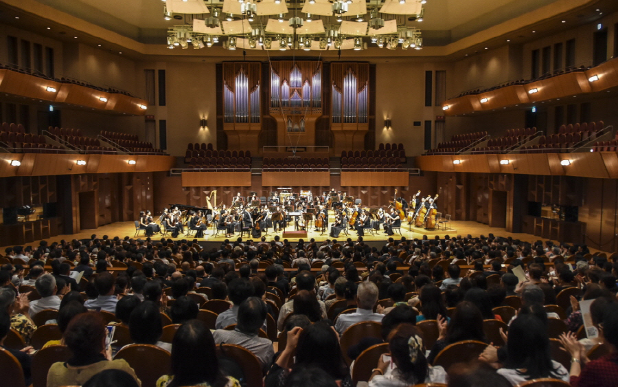지난 8월31일 일본 오사카 시내에 있는 더 심포니홀에서 ‘K-Classic 콘서트’가 열렸다.[사진제공=주오사카한국문화원]