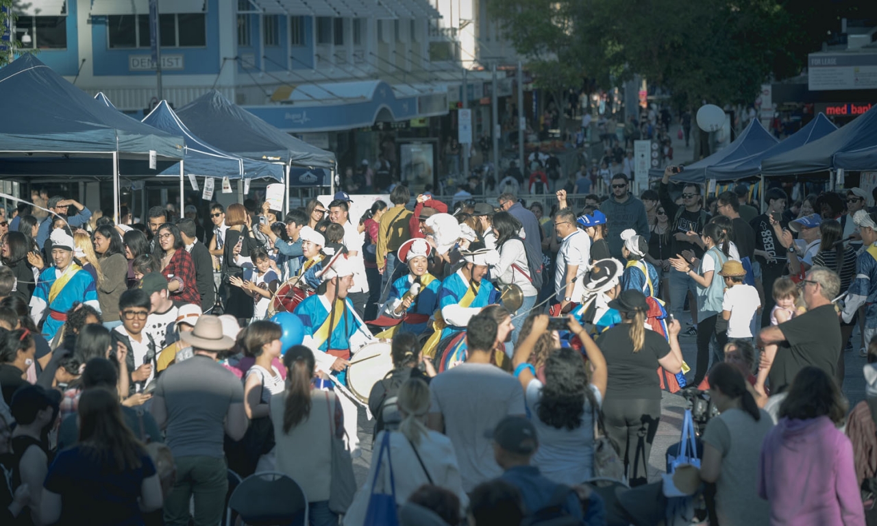 지난 8월17일 브리즈번 중심부에 있는 킹조지 스퀘어(King George Square)에서 ‘2019 퀸스랜드 한인의 날’ 행사가 열렸다.[사진제공=퀸스랜드한인회]