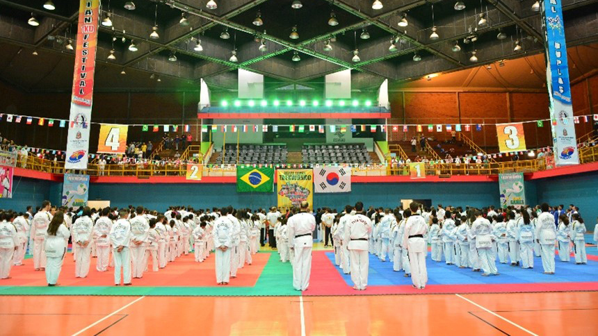 김요준 회장은 남미 최대 태권도 행사인 브라질 태권도 페스티벌을 1995년부터 열고 있다.