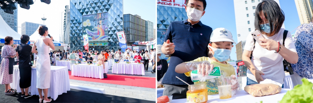 농림축산식품부와 한국농수산식품유통공사가 지난 7월 2일부터 3일까지 중국 대련에서 한국 음식 홍보 행사를 열었다.[사진제공=한국농수산식품유통공사]