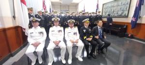 한국 해군순항훈련단 오클랜드 입항 환영식 열려